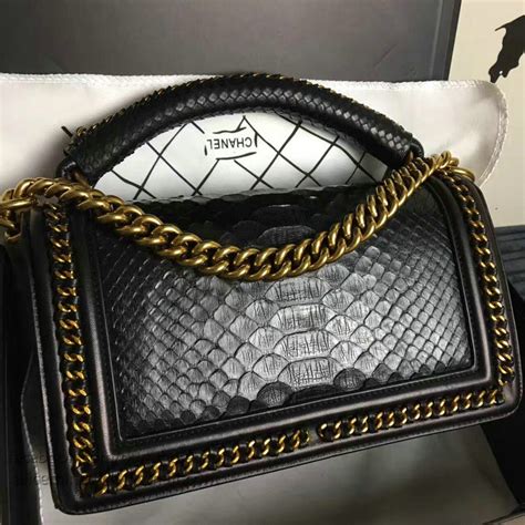 chanel boy bag snakeskin rrp|coco Chanel boys bag.